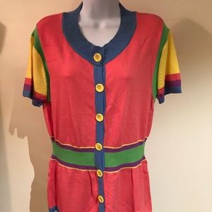 Cyrus button down multi color top XL